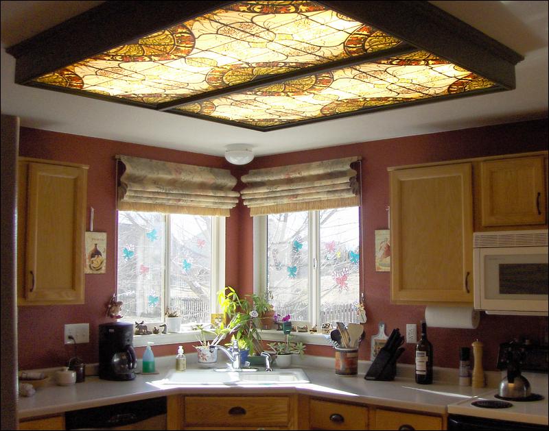 Decorative Fluorescent Light Panels Kitchen