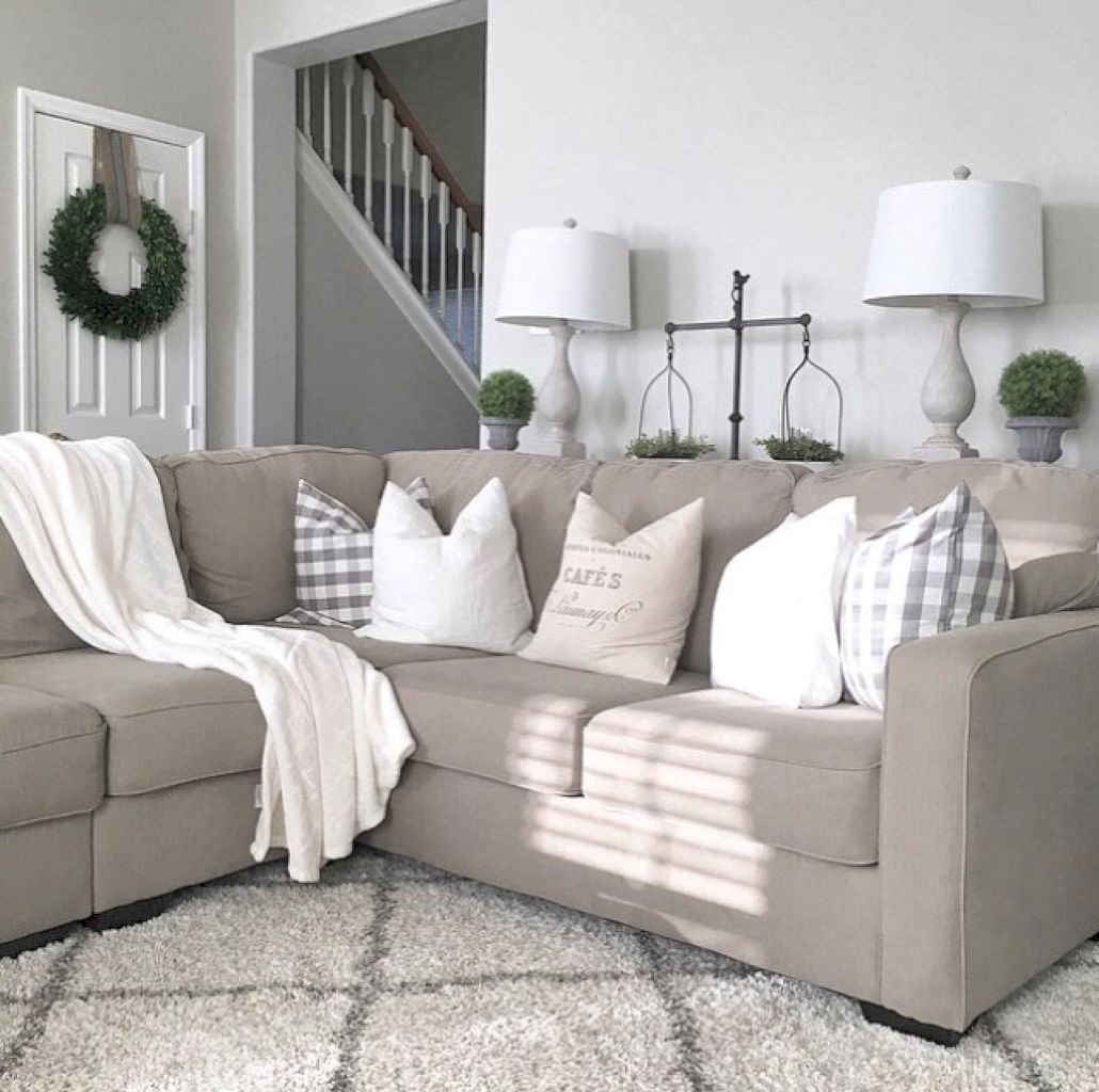 Farmhouse Living Room Decorating Ideas Couch