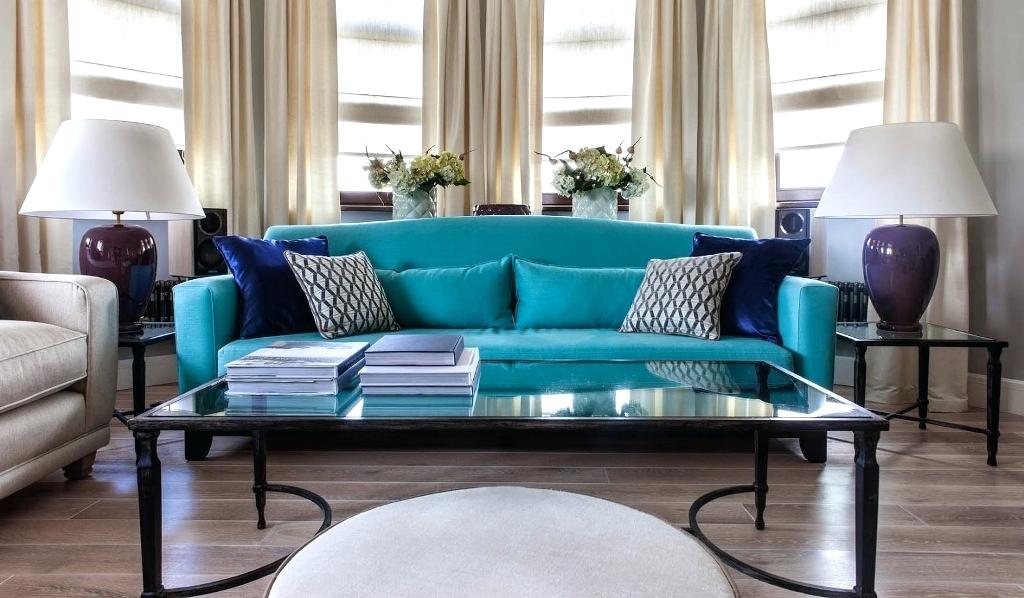 Good Brown And Turquoise Living Room Decor