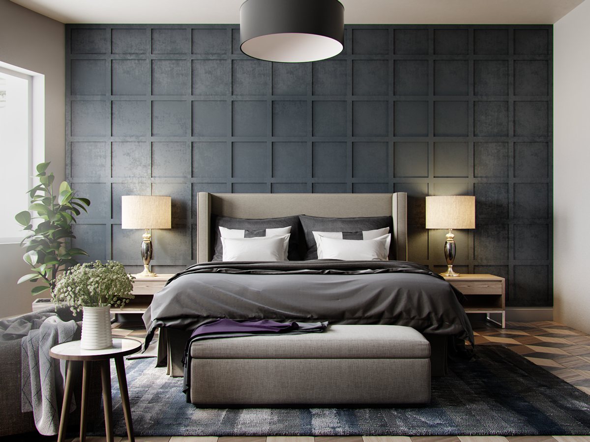 Pretty Bedroom Decorating Ideas With Gray Walls