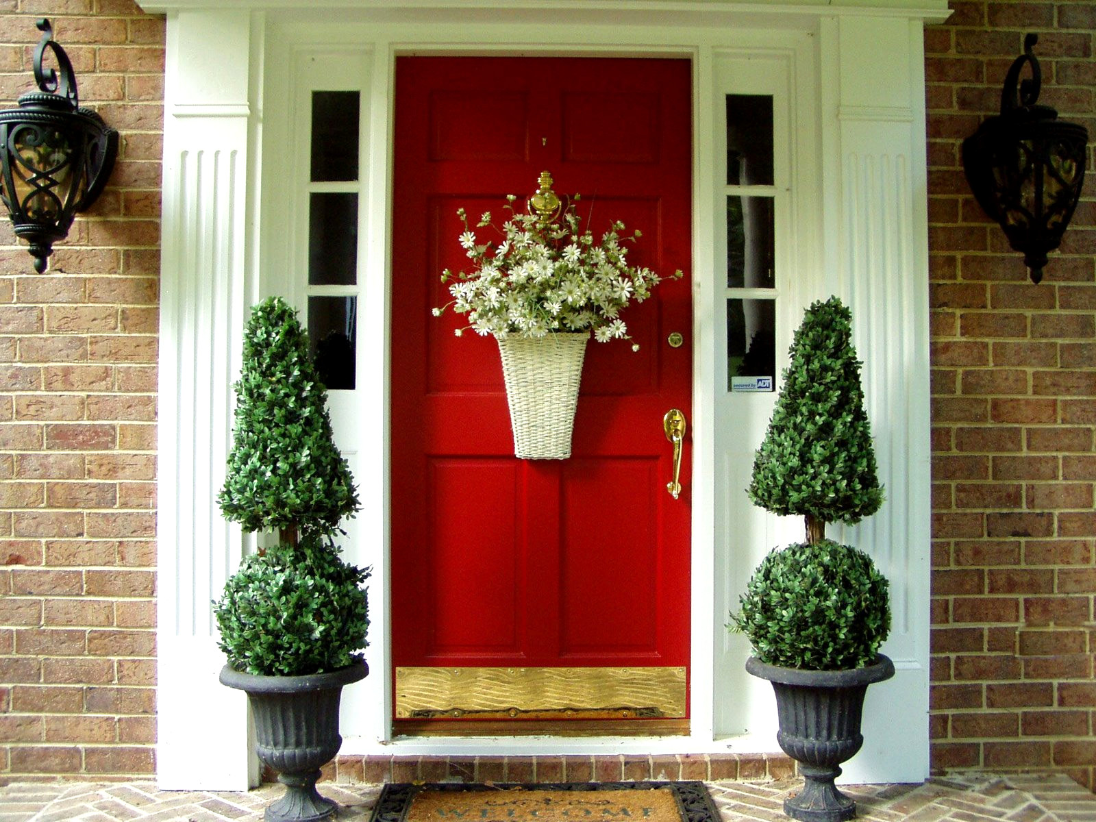 Red Decorative Entry Doors