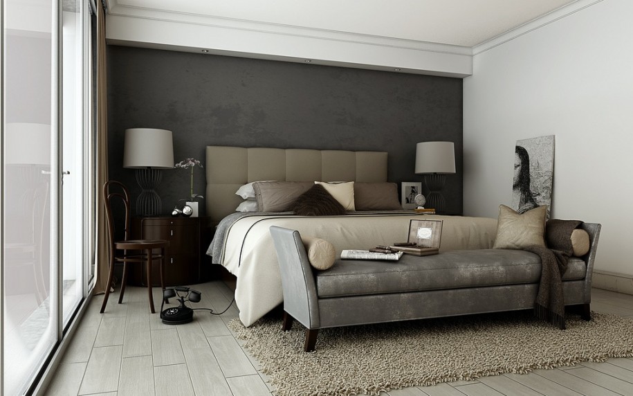 Trendy Bedroom Decorating Ideas With Gray Walls