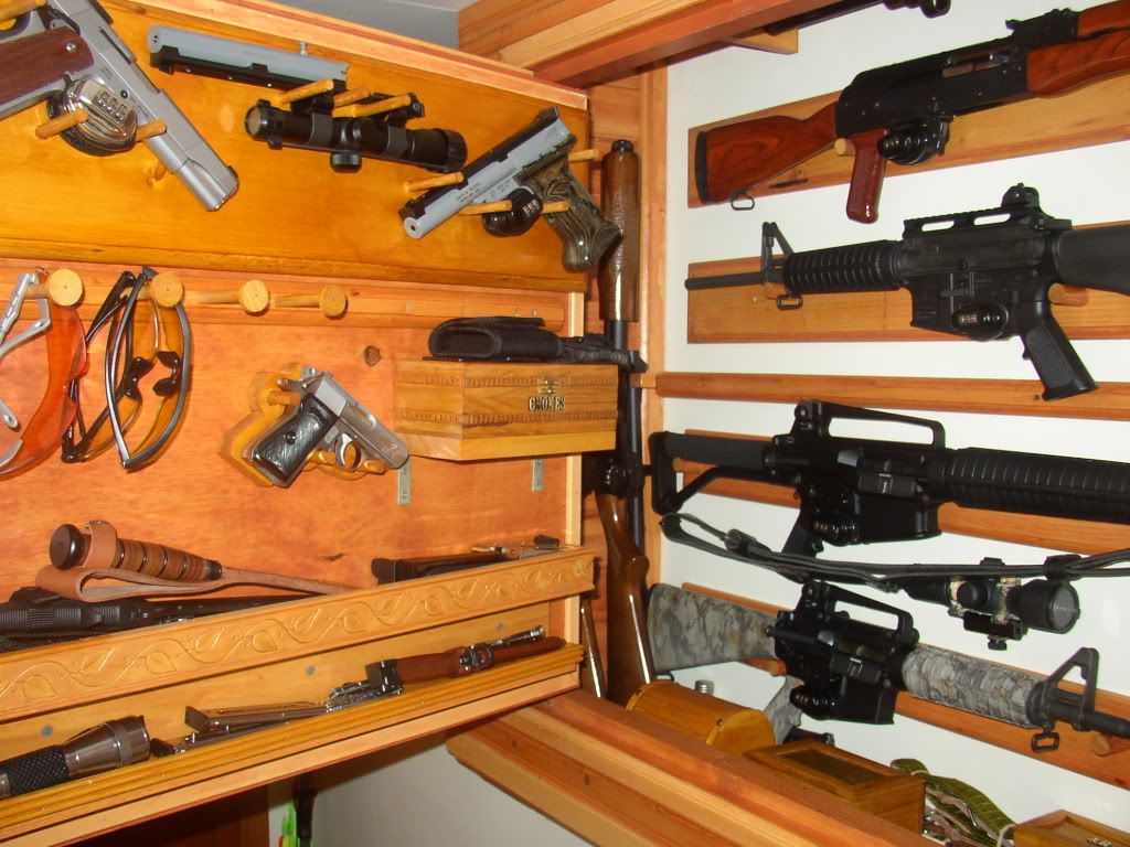 Cabinet Closet Gun Storage