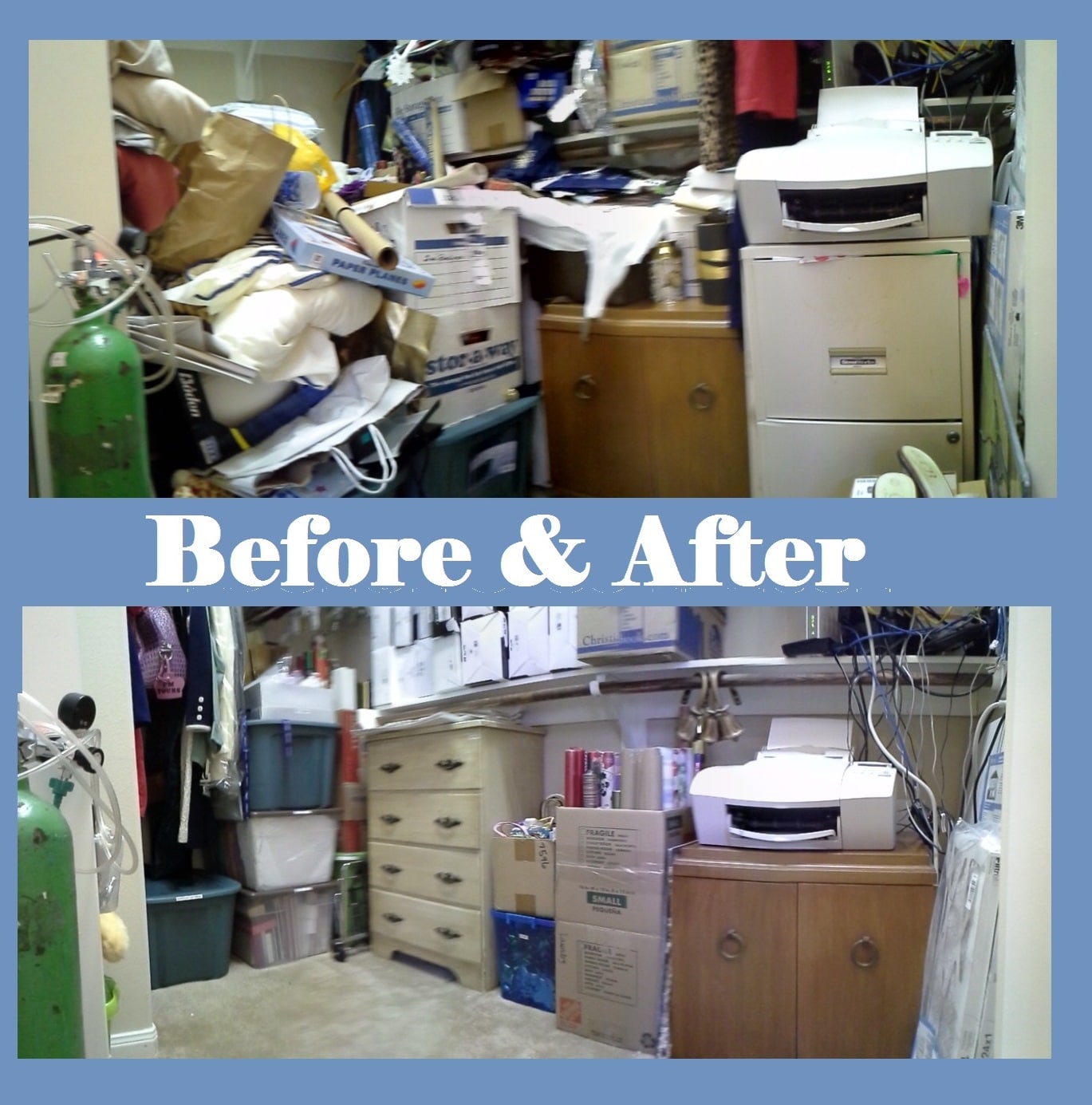 Storage Closet Organization Before And After Pics