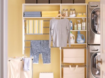 Stylish Laundry Closet Organizer
