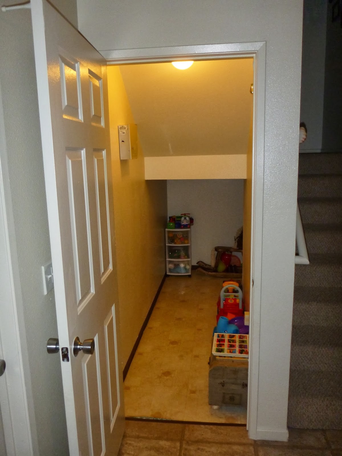 Under Stair Storage Closet Door