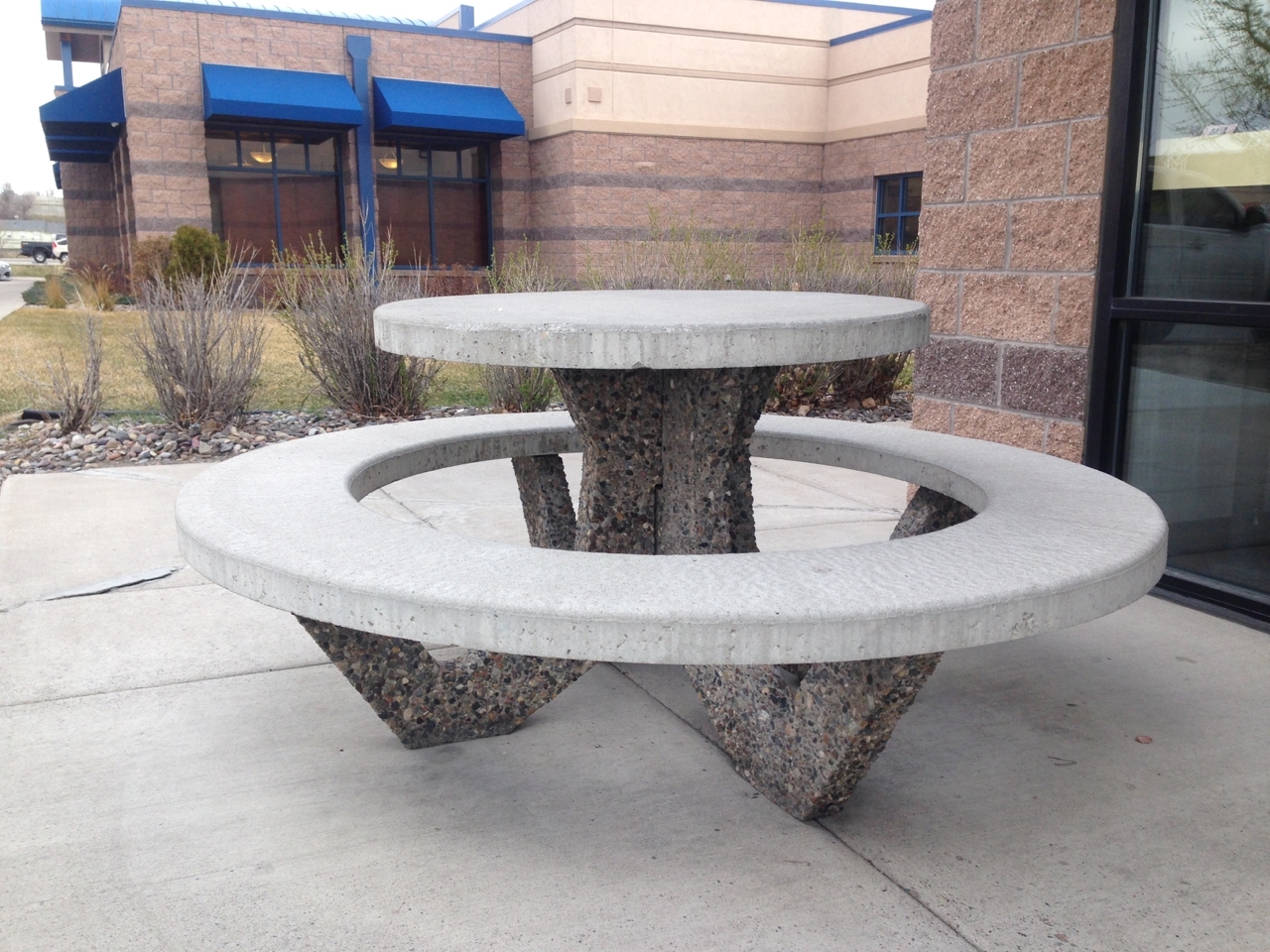 Cement Picnic Tables Round