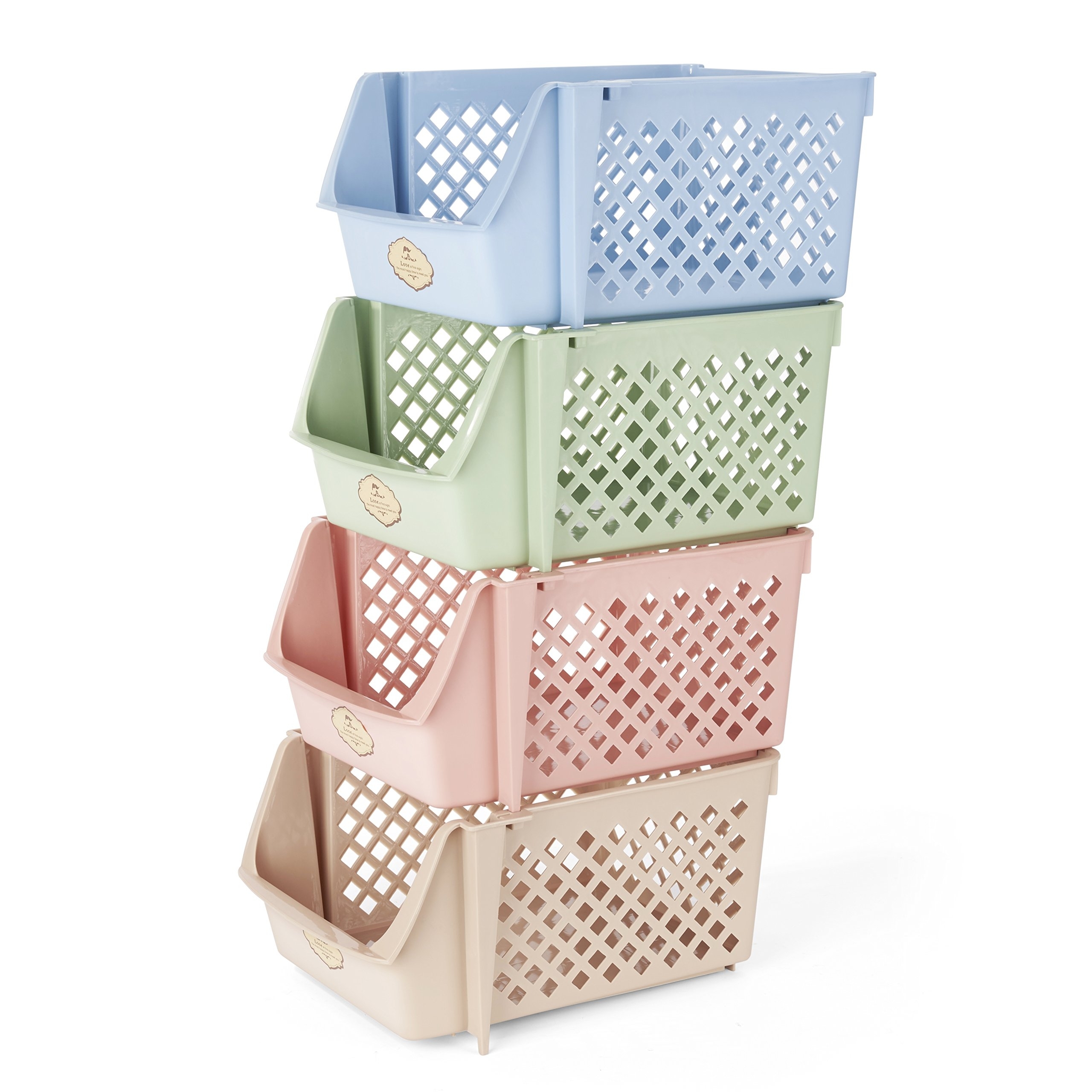 Clear Stackable Storage Bins With Lids