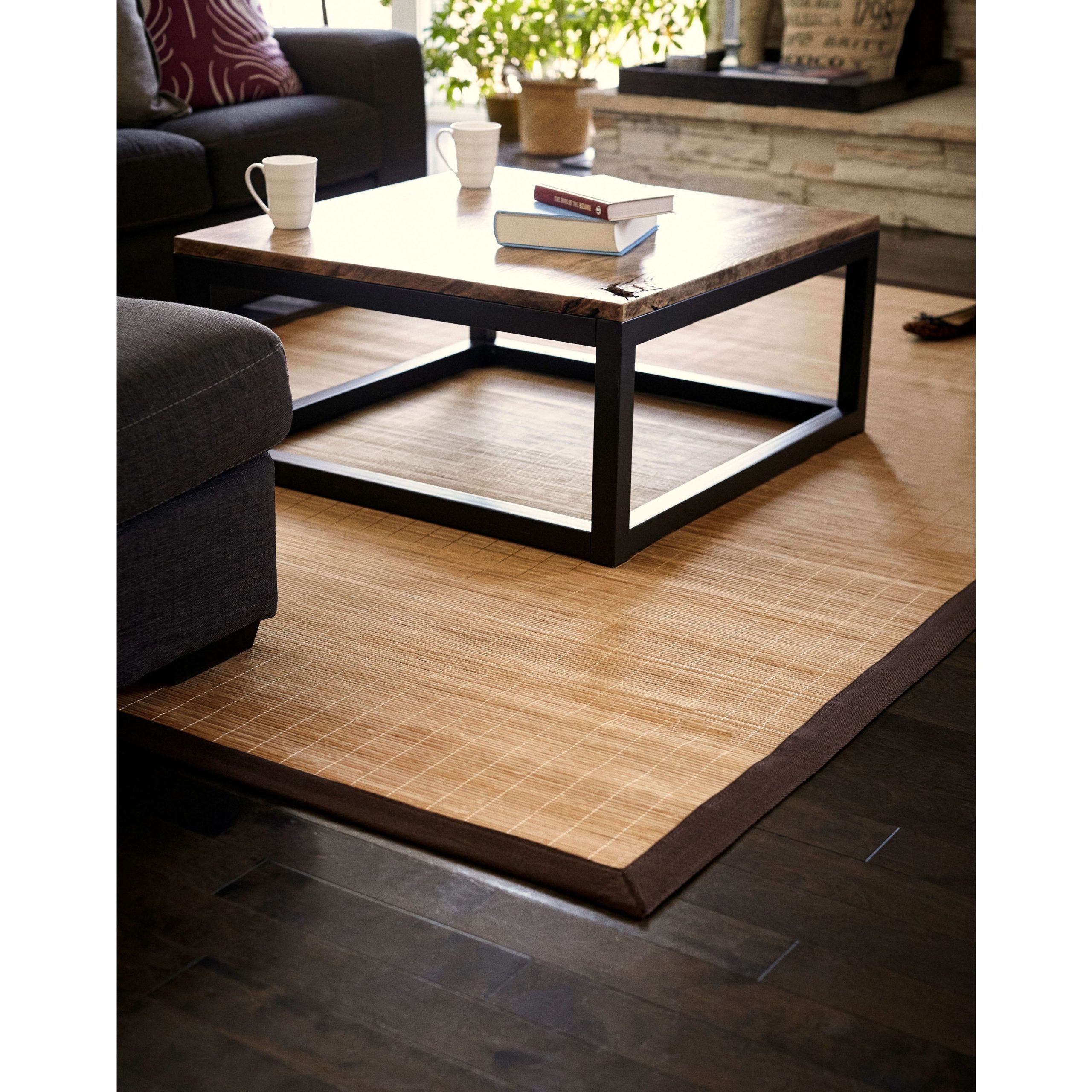 Solid Bamboo Area Rug
