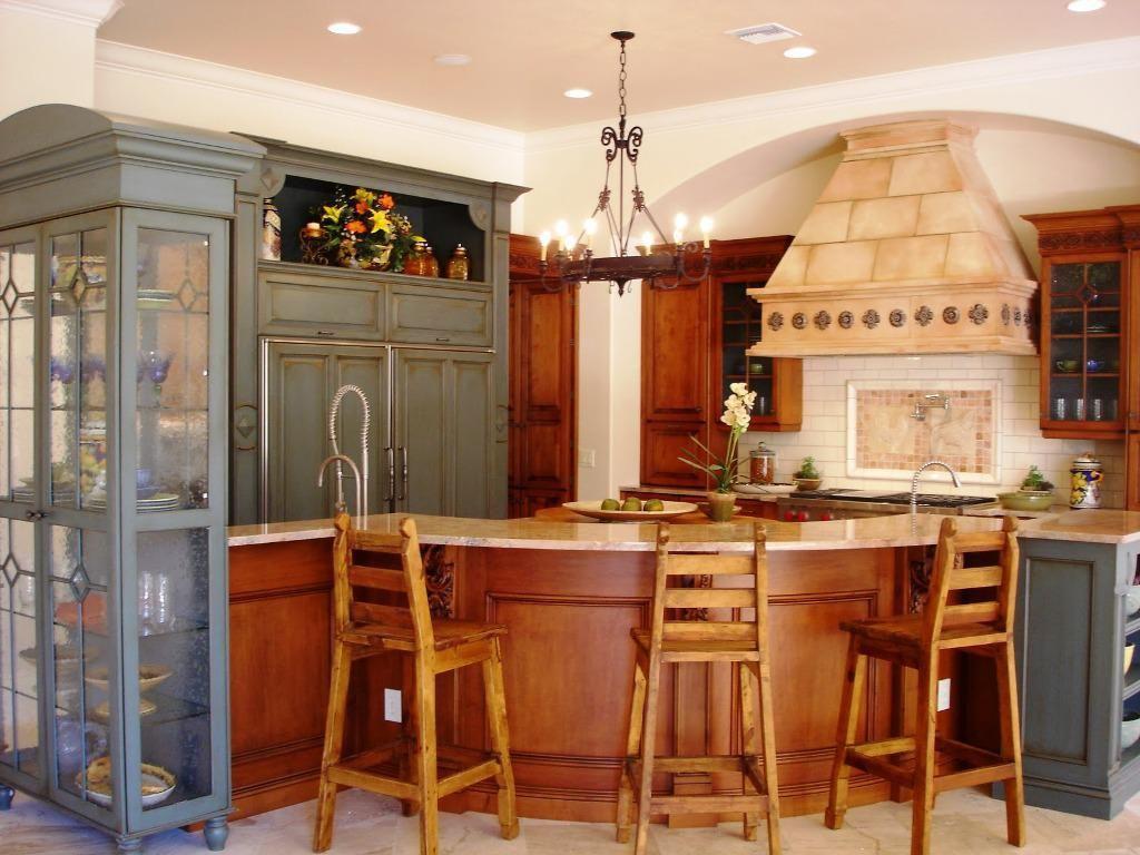 Enchanting Decorating Above Kitchen Cabinets Tuscan Style