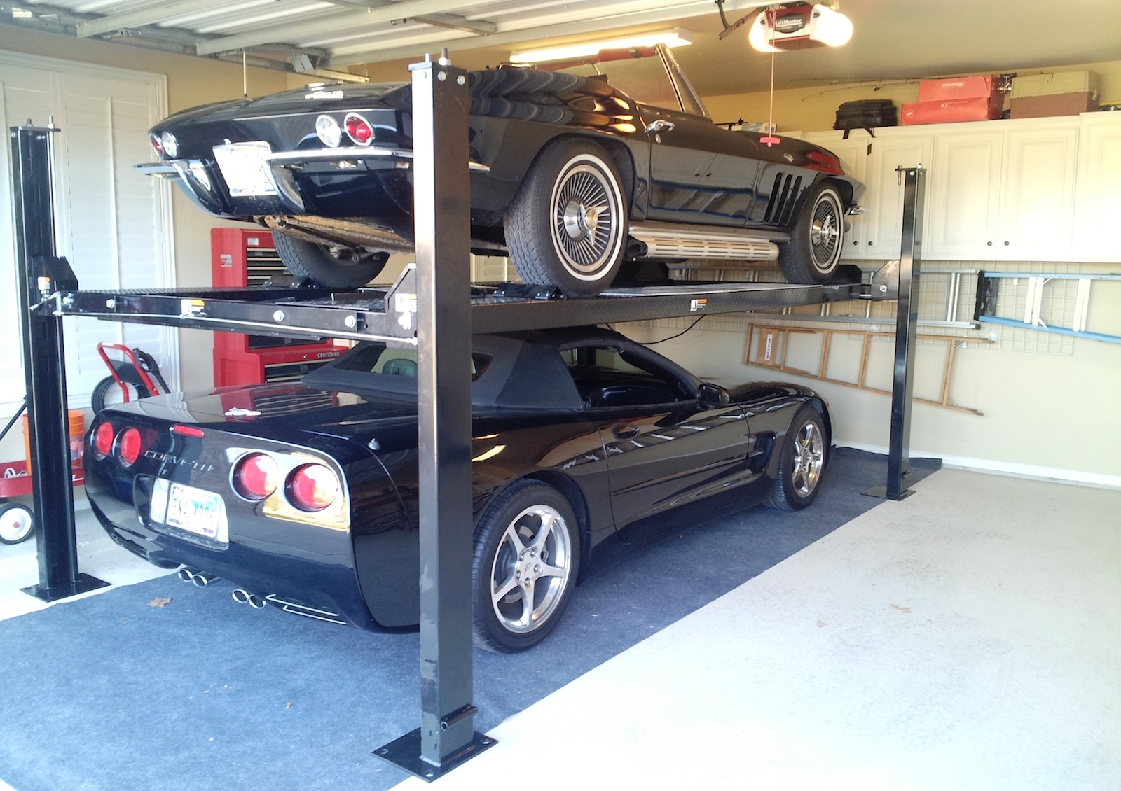 Motorized Garage Storage Lift System — Madison Art Center Design