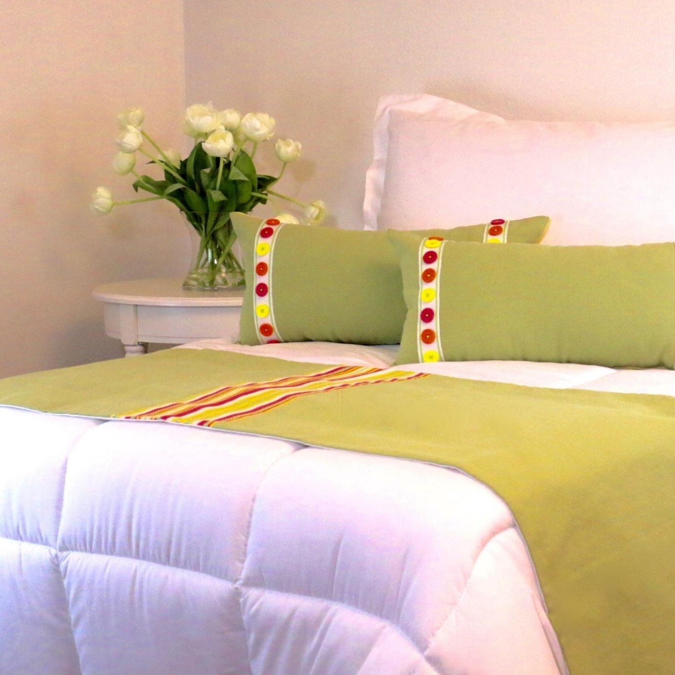 Lime Green Cot Bed Sheets