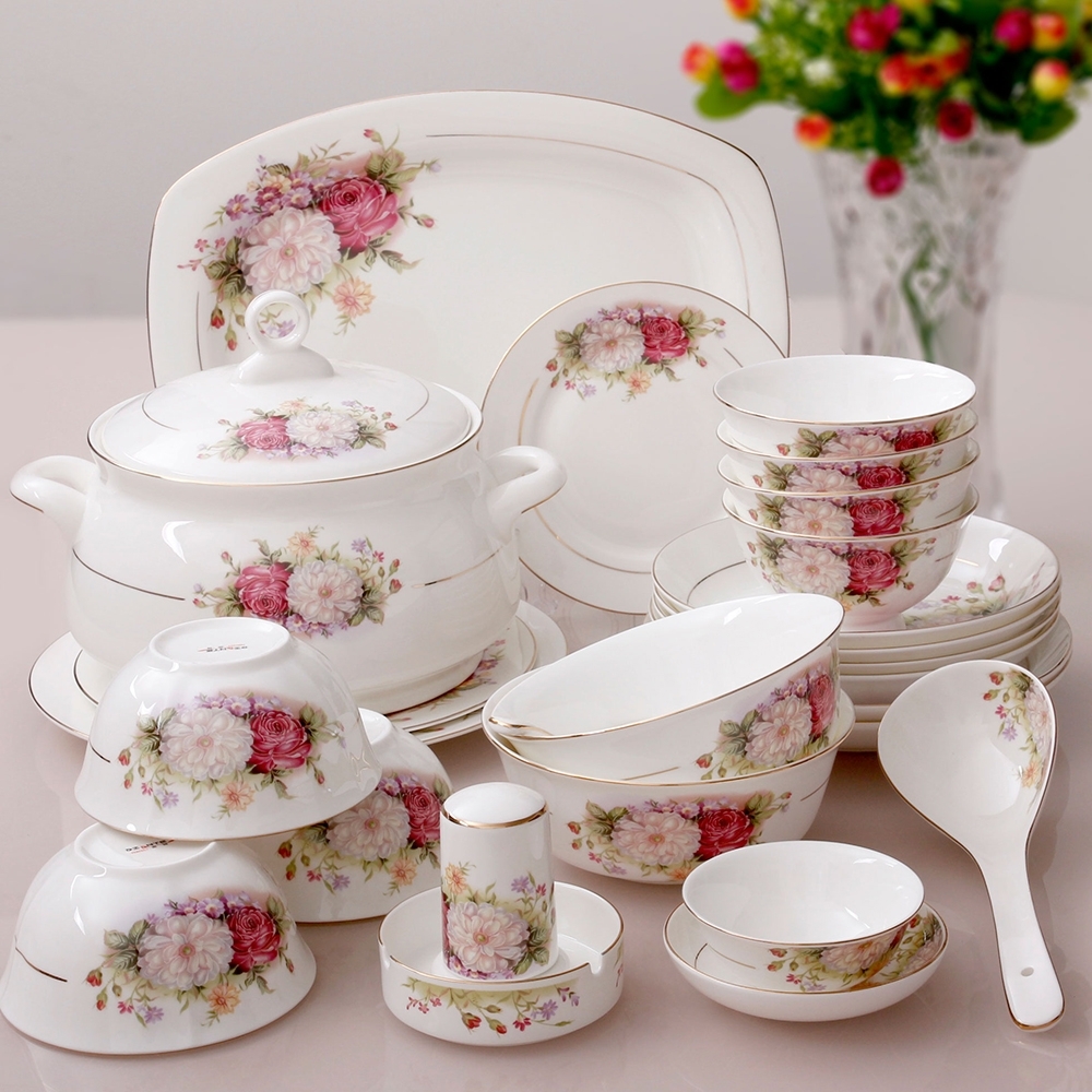 Porcelain White Dinnerware Sets