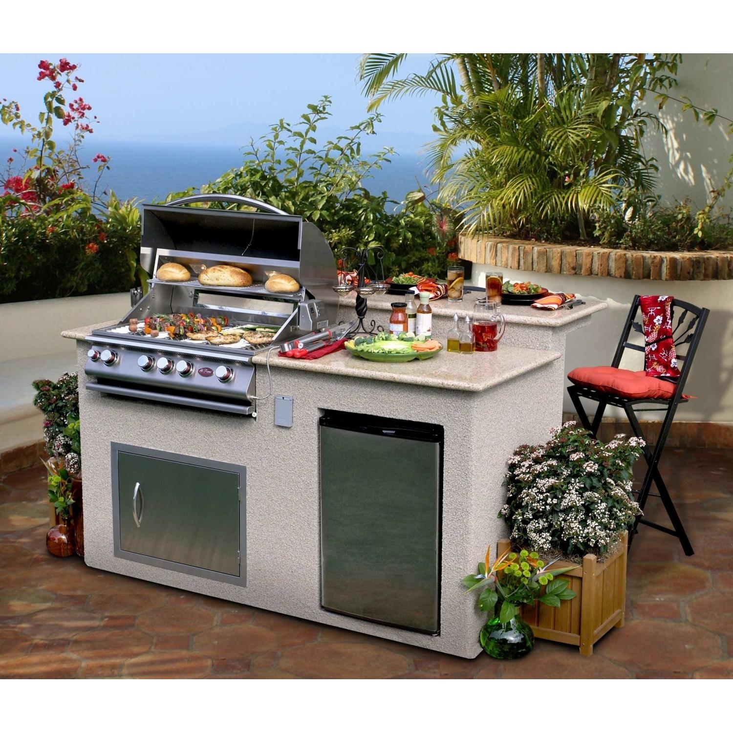 Prefabricated Outdoor Grill Islands