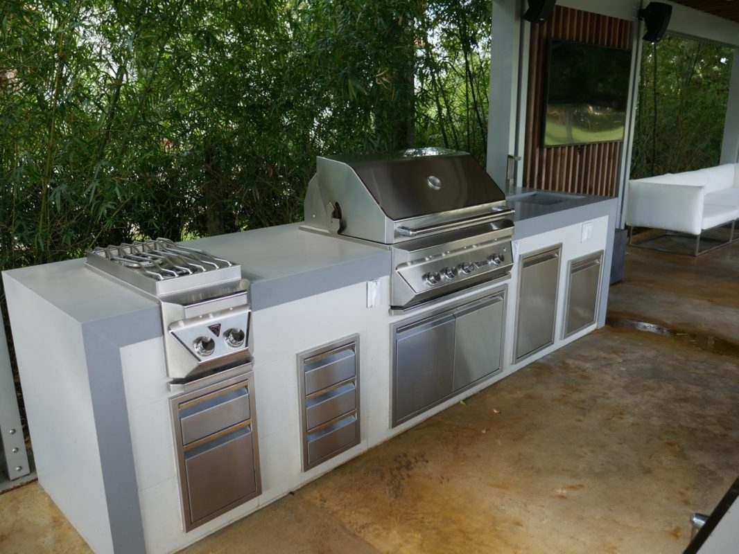 Two Grill Outdoor Kitchen Islands