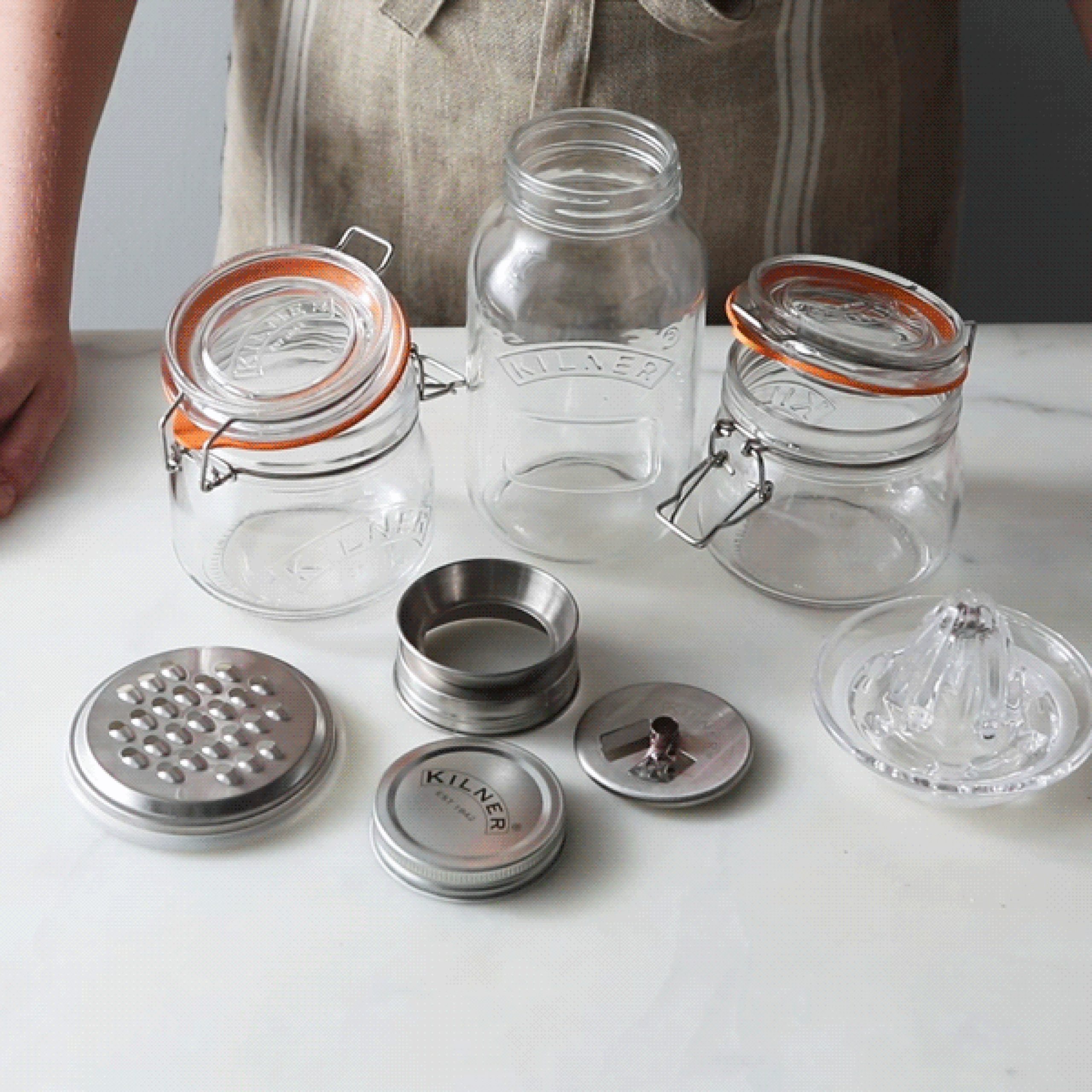 Amber Glass Cookie Jar