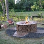 Backyard Fire Pit Paver Design