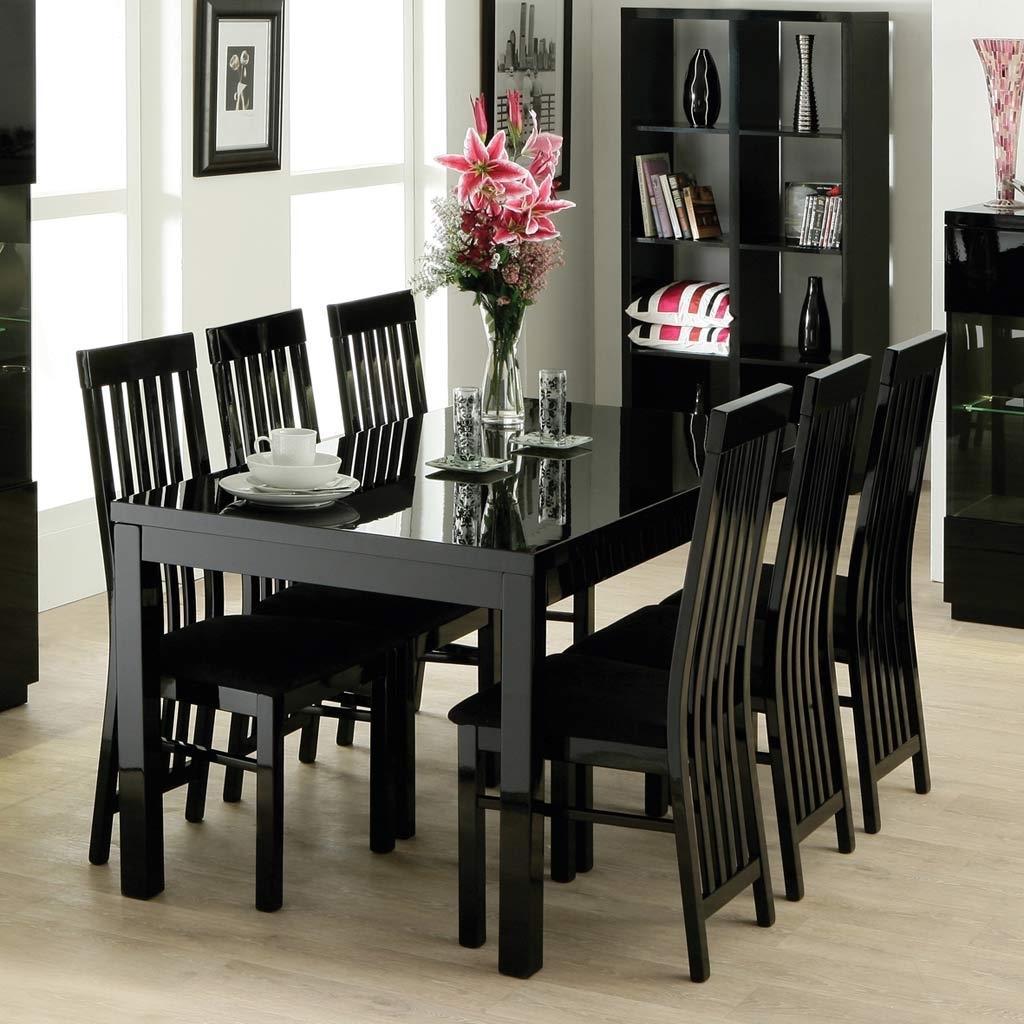 Black Dining Room Table And Chair Sets