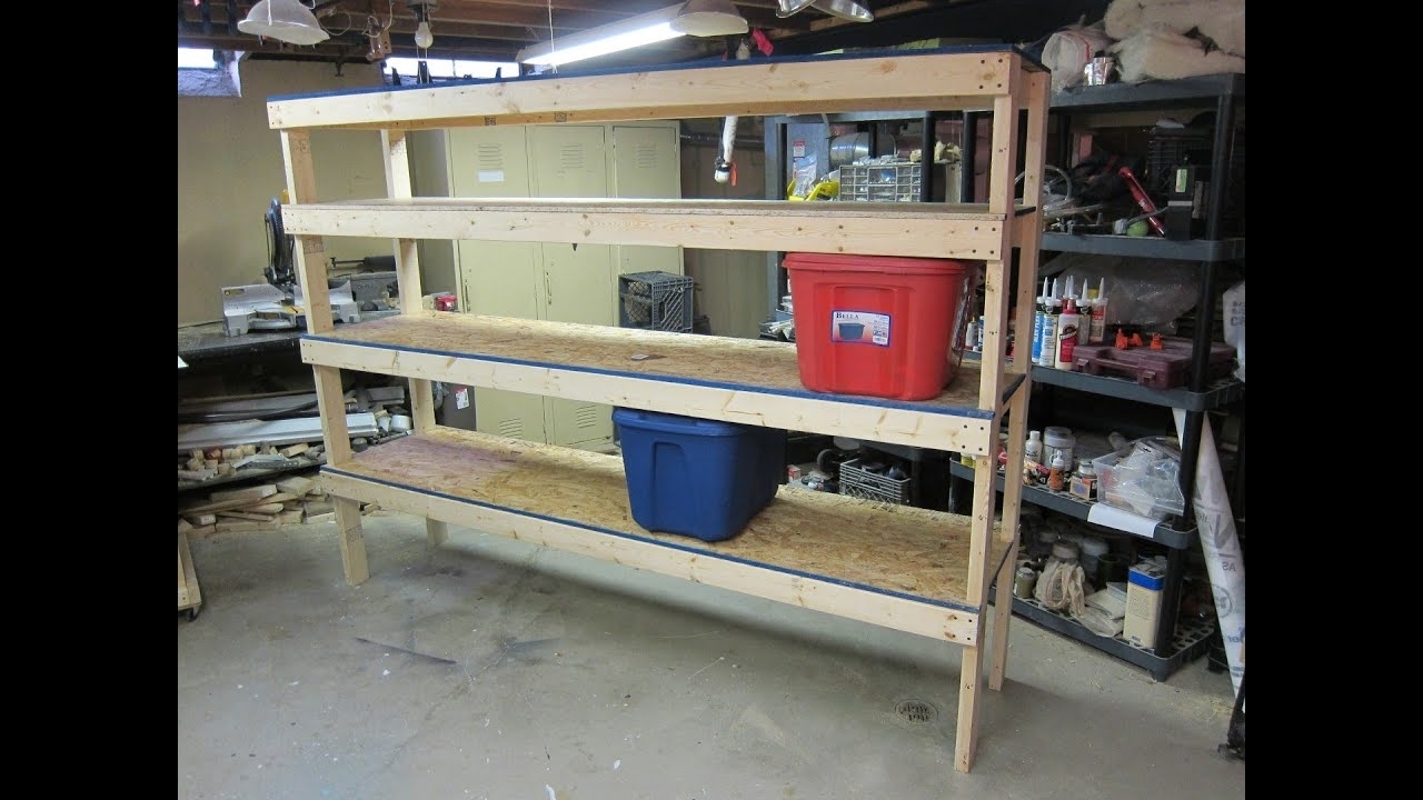 Garage Shop With Shelf Ideas