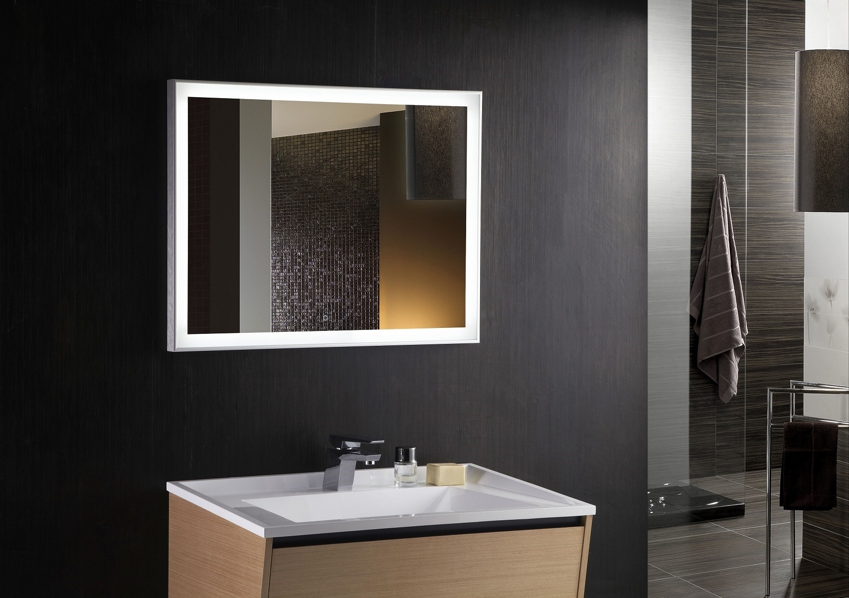Mirrored Bathroom Vanity Units