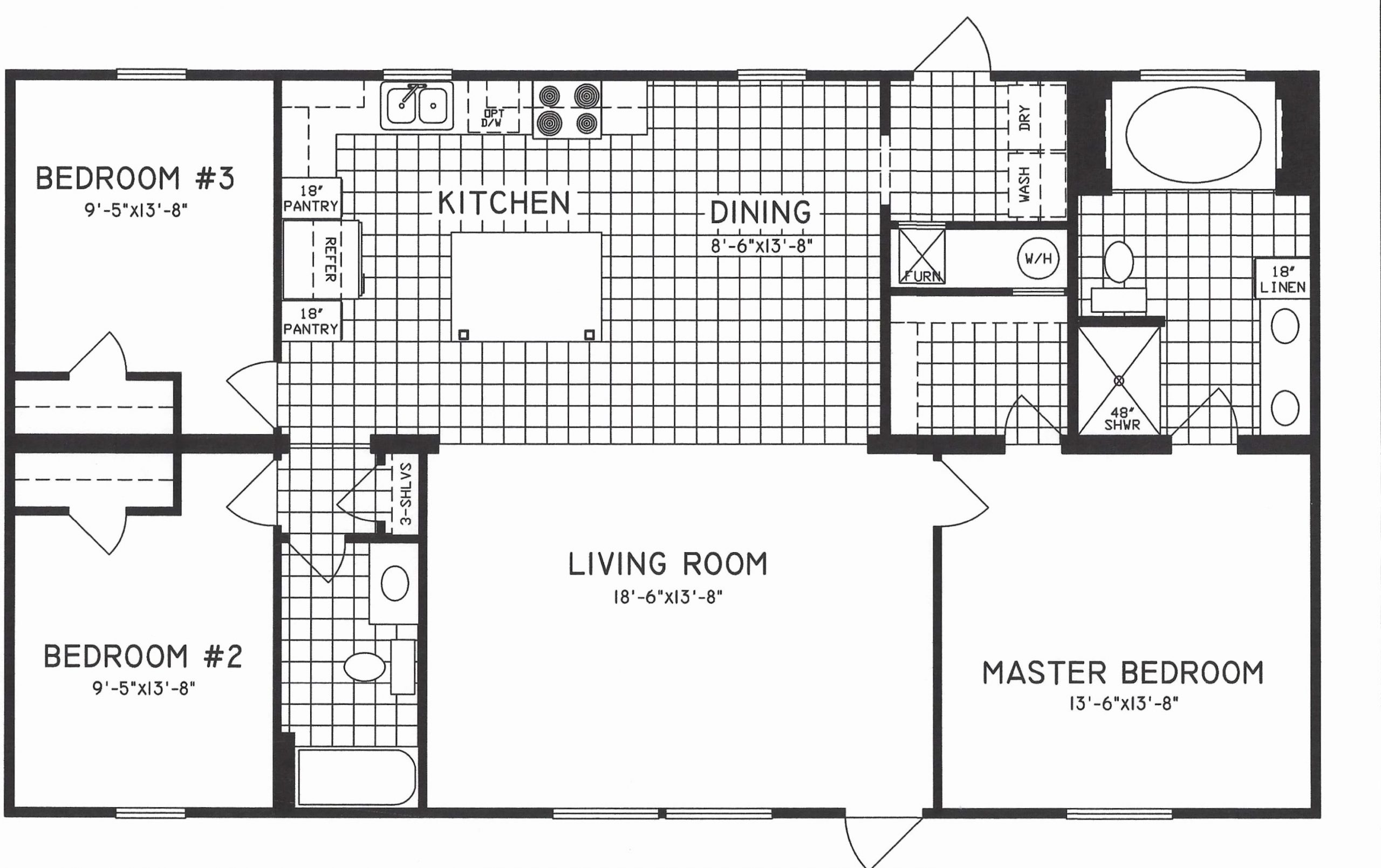 Single Wide Home Floor Plans