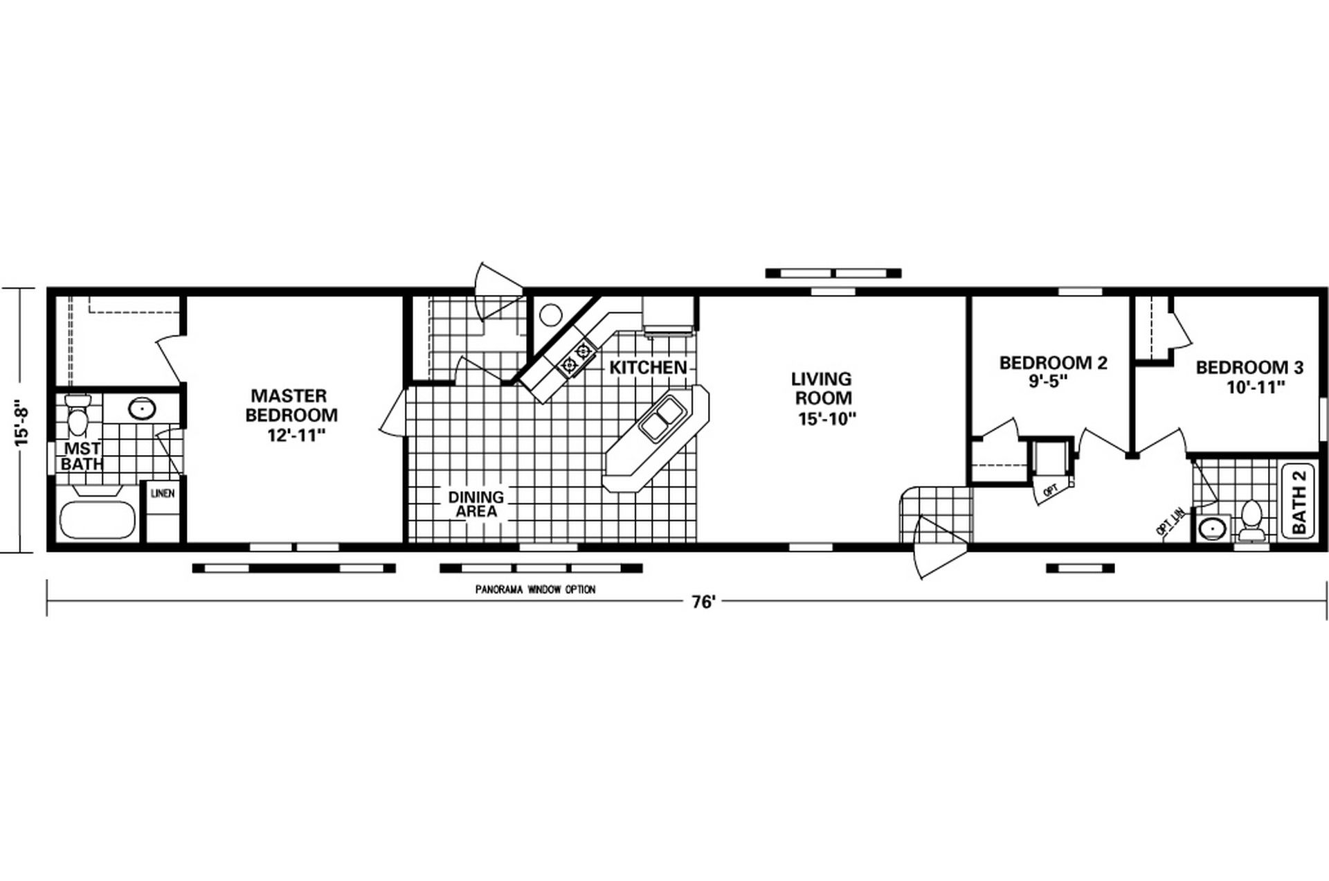 Single Wide Manufactured Homes Floor Plans