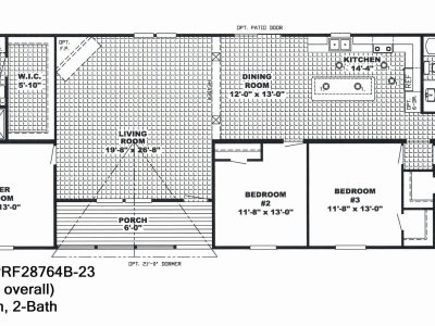 Single Wide Mobile Home Floor Plans 3 Bedroom