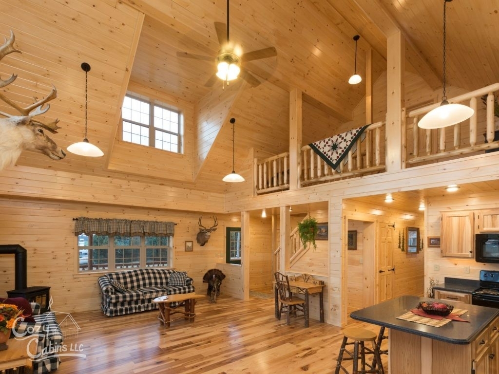 Modern Log Home Interior Design
