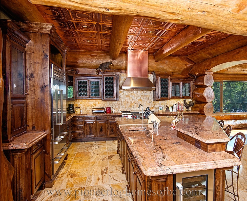 Log Home Cabin Kitchens Interior Design