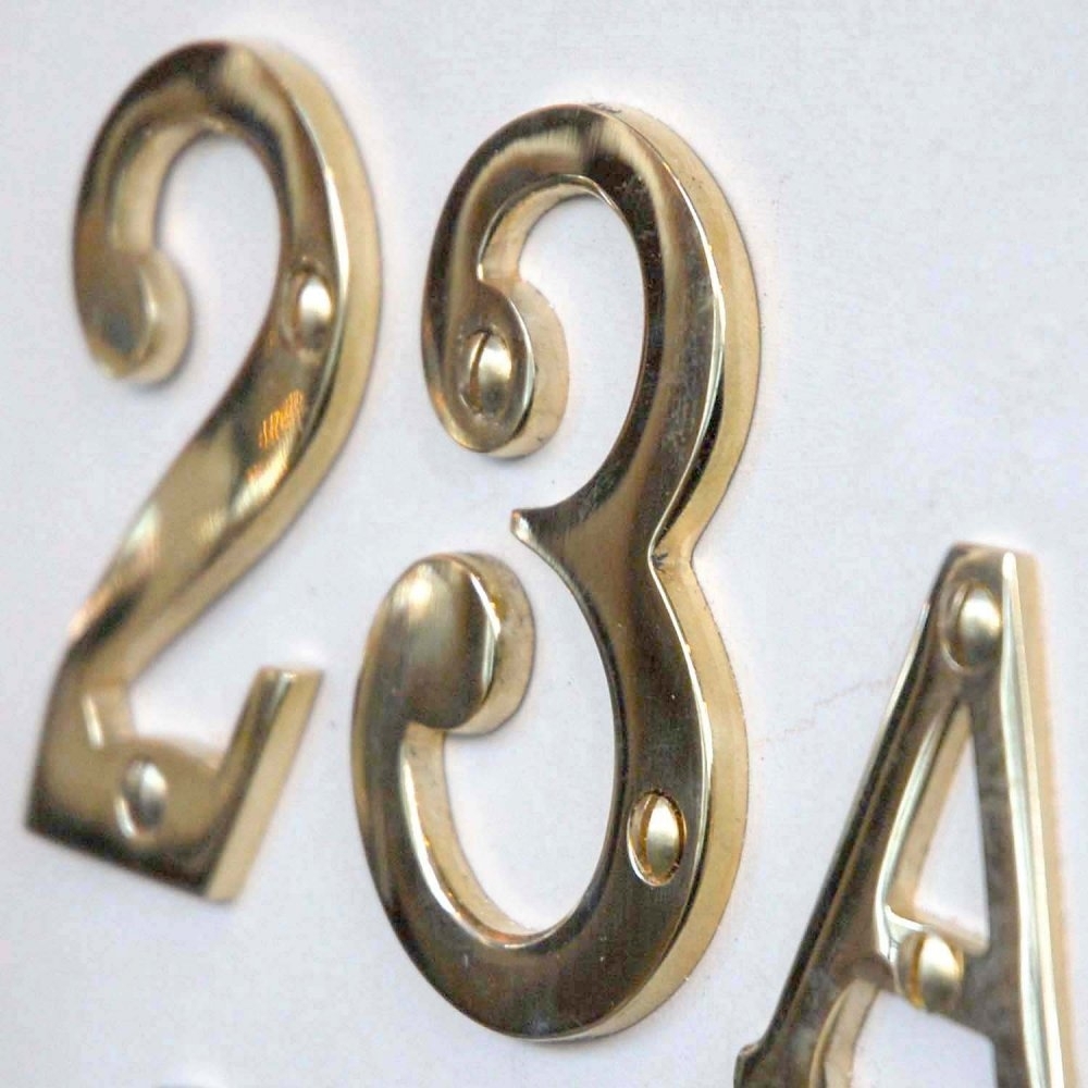 Brass House Numbers And Letters