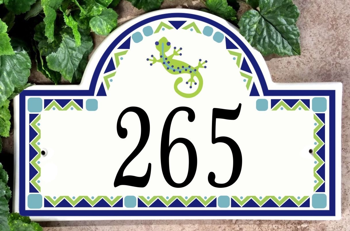 Ceramic Address Numbers For House