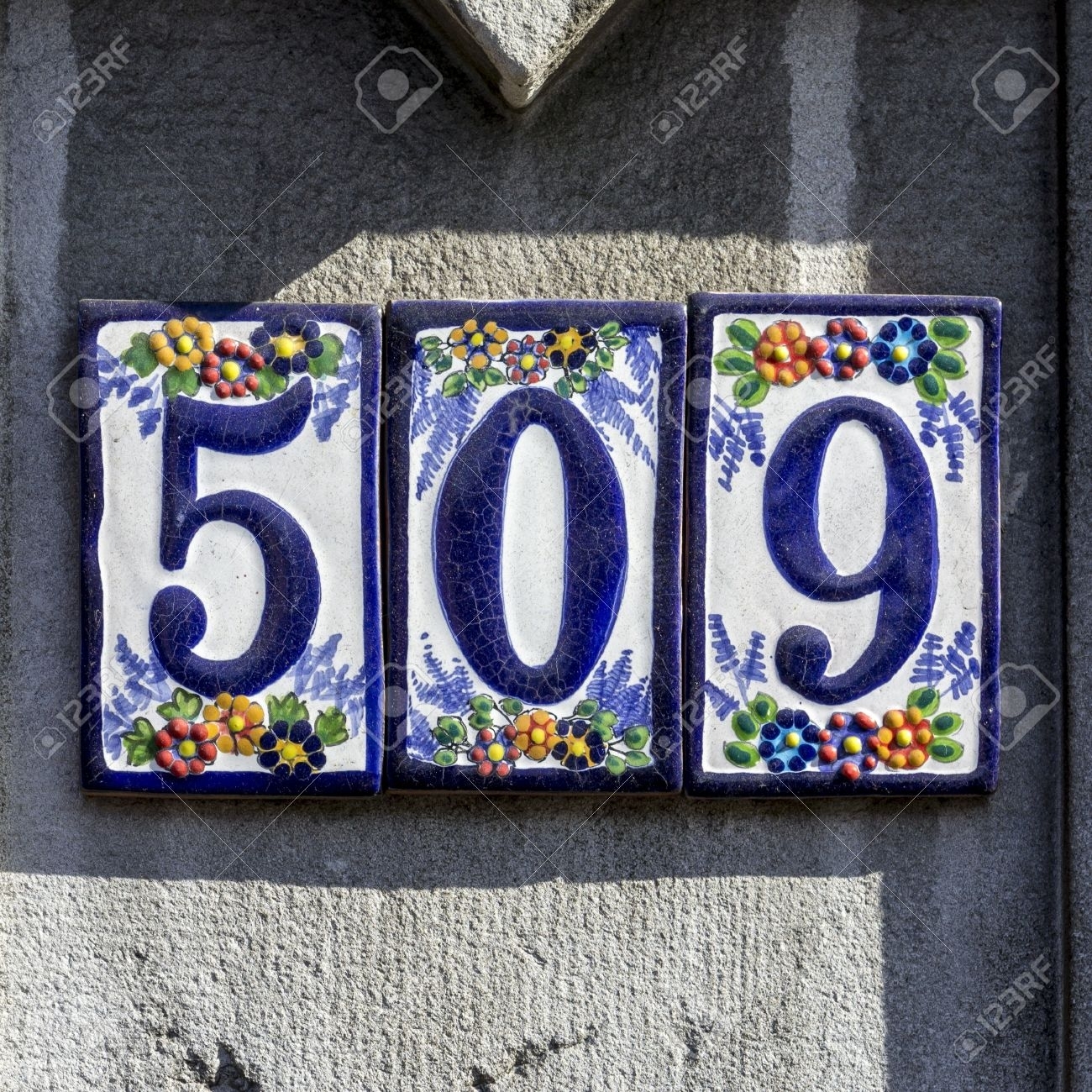 Ceramic House Numbers Frame